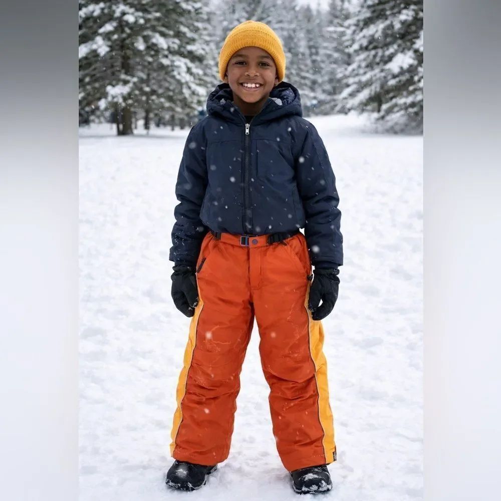 Lands' End Kid’s Youth Outerwear Winter Snow Pants Bottoms Iron Knee Size 12
